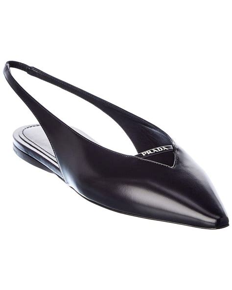 prada pointy toe flat|designer Prada flats.